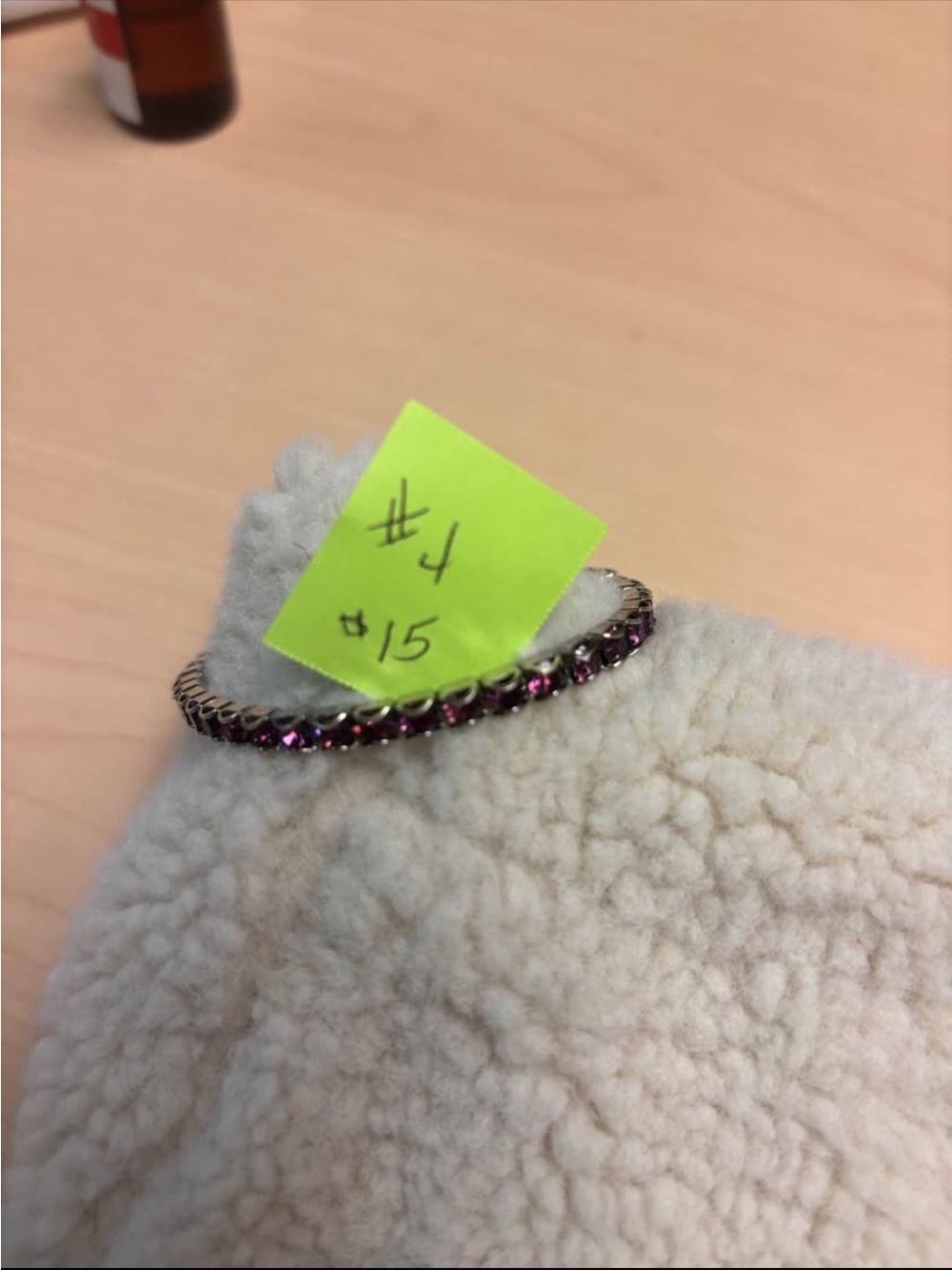 Purple Crystal Tennis Bracelet